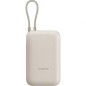 Powerbank 10000mAh Xiaomi Power Bank Integrated Cable- 22-5W- Beige- Incluye Cable USB Tipo-C