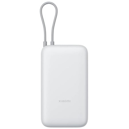 Powerbank 20000mAh Xiaomi Power Bank Integrated Cable- 22-5W- Blanco- Incluye Cable USB Tipo-C