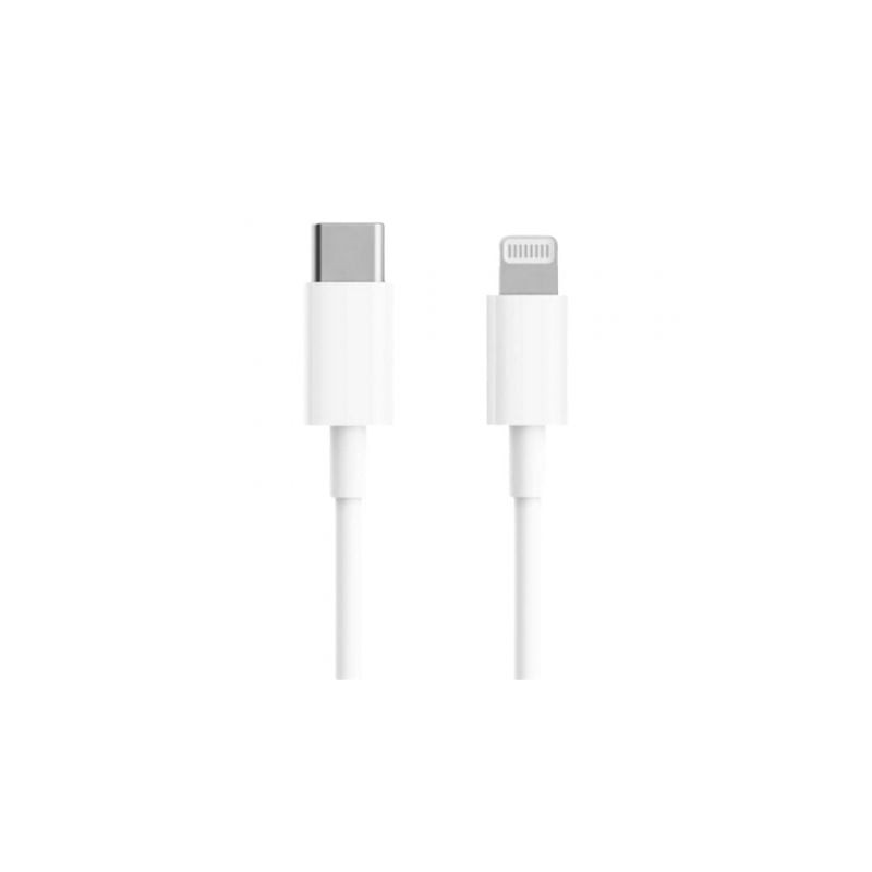 Cable USB 2-0 Tipo-C Lightning Xiaomi BHR4421GL- USB Tipo-C Macho - Lightning Macho- Hasta 18W- 480Mbps- 1m- Blanco