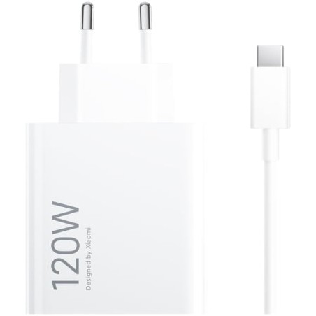 Cargador de Pared Xiaomi 120W HyperCharge Combo (Type-A)- 1xUSB + Cable USB Tipo-C- 120W