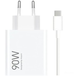 Cargador de Pared GaN Xiaomi 90W HyperCharge Combo (Type-A)- 1xUSB + Cable USB Tipo-C- 90W
