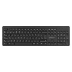 Teclado inalambrico qwerty phoenix k200 negro