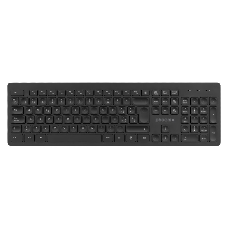 Teclado inalambrico qwerty phoenix k200 negro