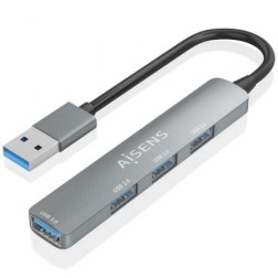 Hub USB 3-0 Aisens A106-0859- 4xUSB- Gris