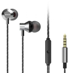 Auriculares Intrauditivos Aiwa ESTM-50SL- con Micrófono- Jack 3-5- Plateados