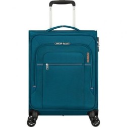 Maleta de Cabina American Tourister Crosstrack Spinner 55cm- 55x40x20cm- 4 Ruedas- Marino y Naranja