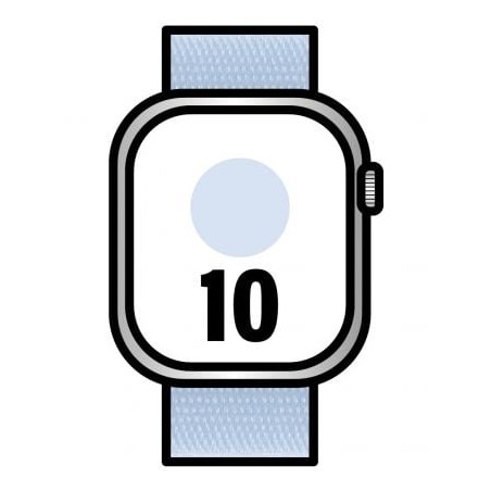 Apple Watch Series 10- GPS- 42mm- Caja de Aluminio - Correa Loop Deportiva Azul Nube