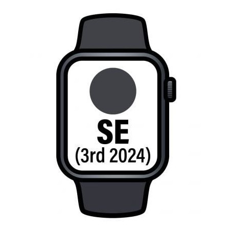 Apple Watch SE 3rd V2- GPS- 40mm- Caja de Aluminio Medianoche- Correa Deportiva Medianoche S-M