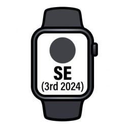 Apple Watch SE 3rd V2- GPS- 40mm- Caja de Aluminio Medianoche- Correa Deportiva Medianoche M-L