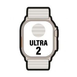 Apple Watch Ultra 2- GPS- Cellular- 49mm- Caja de Titanio- Correa Ocean Blanca