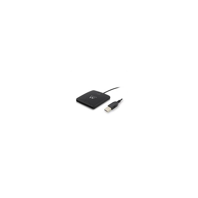 Ewent EW1052 lector de tarjeta inteligente USB USB 2.0 Negro