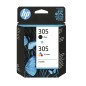 Cartucho de Tinta Original HP nº305 Multipack- Negro- Tricolor