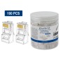 CONECTOR EWENT RJ45 CAT 6 U-UTP EASYCONNECT PARA CABLE AWG 23-26 100 UND