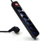 REGLETA EWENT 6 SALIDAS AC 1,5m NEGRO REGLETA EWENT 6 SALIDAS AC 1,5m NEGRO