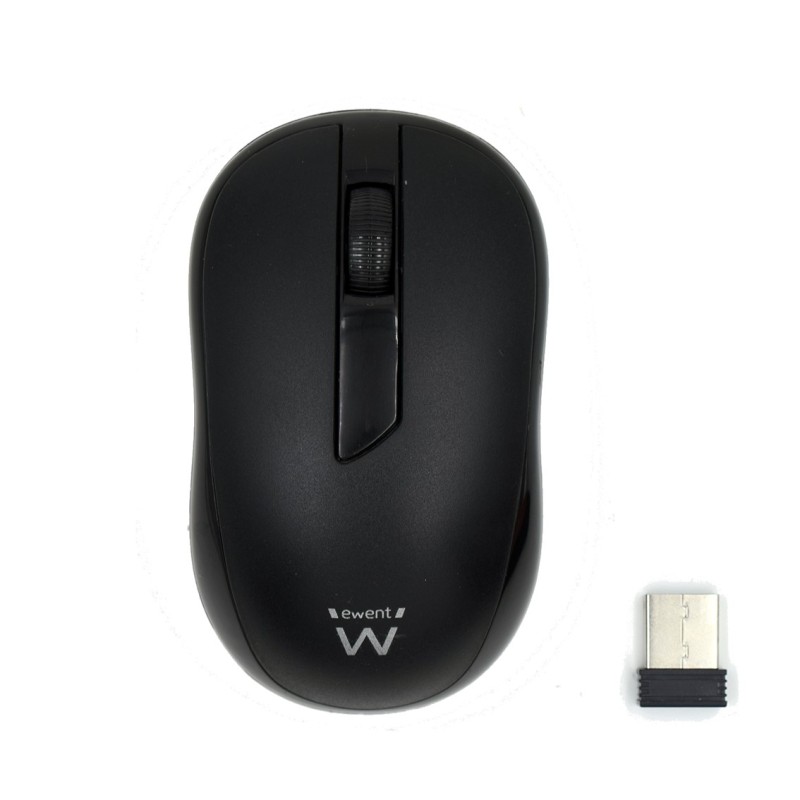 RATON EWENT OPTICO 1000 DPI NEGRO RF INALAMBRICO PILAS RATON EWENT OPTICO 1000 DPI NEGRO RF INALAMBRICO PILAS