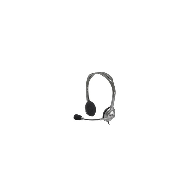 Auriculares Logitech H111- con Micrófono- Jack 3-5- Negros