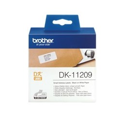 Etiquetas papel precortada brother dk11209 29