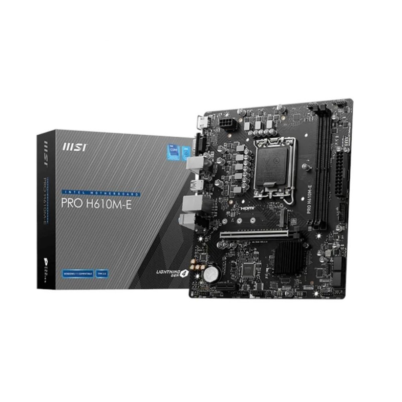 PLACA BASE MSI PRO H610M-E 1700 MATX 2XDDR5