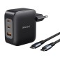 Cargador pared intenso gan w100acc 2x