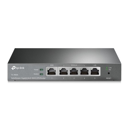Router VPN SafeStream Gigabit TP-Link Omada TL-R605- 5 Puertos Multi-WAN