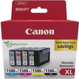 Cartucho de Tinta Original Canon PGI-1500XL Multipack Alta Capacidad- Cian- Magenta- Amarillo- Negro