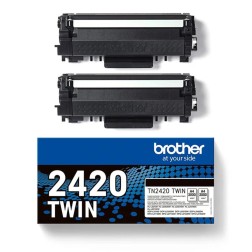 Pack toner brother tn2420twin negro larga
