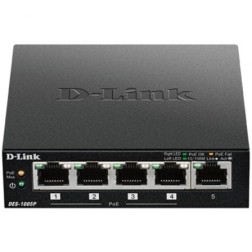 Switch D-Link DES-1005P 5 Puertos- RJ45 10-100Mbps PoE