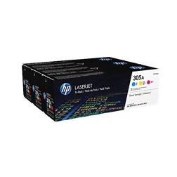 Pack toner cf370am 305a cian - magenta - amarillo