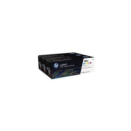 Pack toner cf370am 305a cian - magenta - amarillo