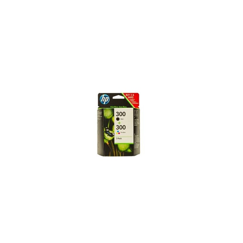 Cartucho de Tinta Original HP nº300 Multipack- Negro- Tricolor