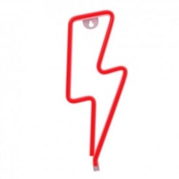 Luz Neon Forever Light Neon LED Bolt Red- Funciona a Pilas y USB