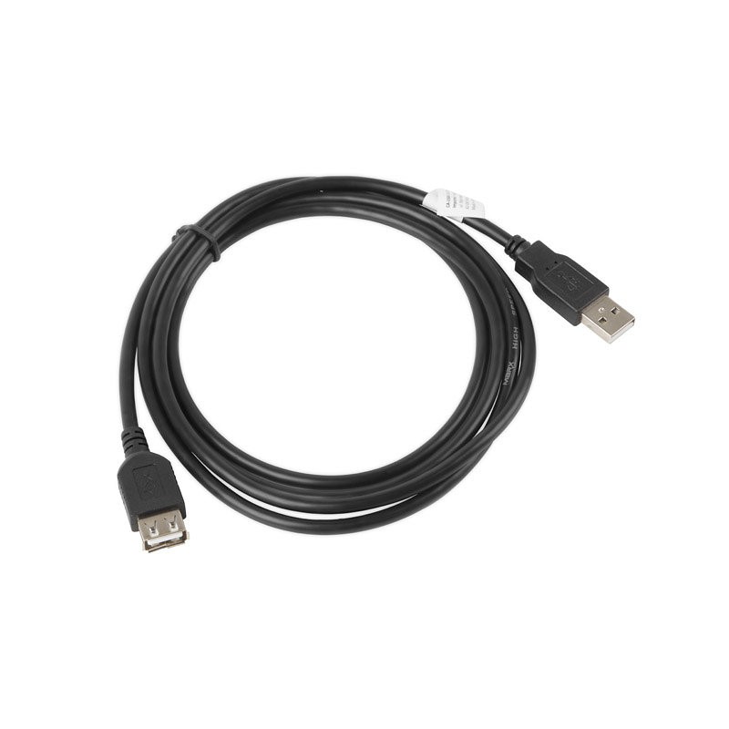 CABLE ALARGADOR LANBERG USB 2-0 MACHO HEMBRA 1-8M NEGRO