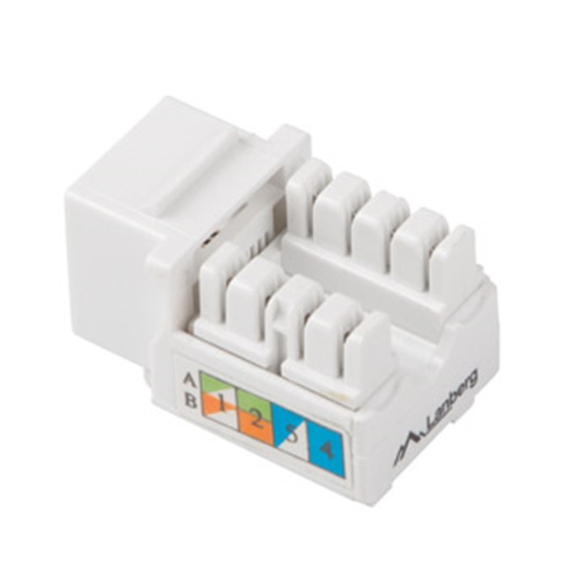 CONECTOR KEYSTONE LANBERG CAT-5E UTP RJ45 90 GRADOS