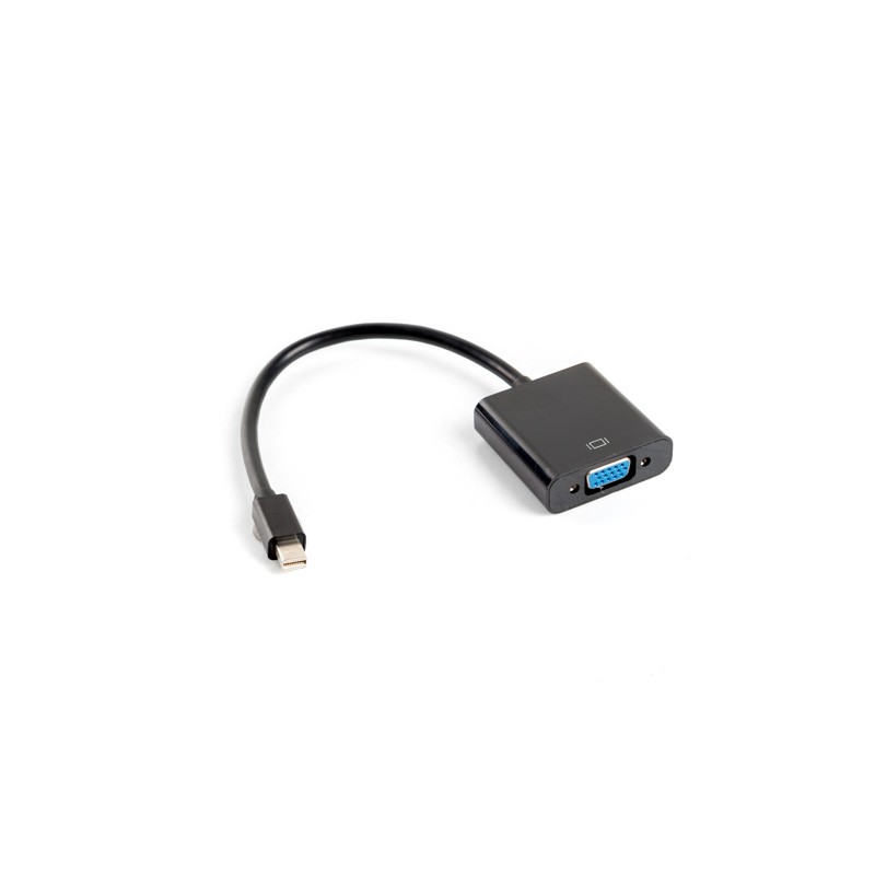 ADAPTADOR LANBERG MINIDISPLAYPORT MACHO-VGA HEMBRA 20CM NEGRO