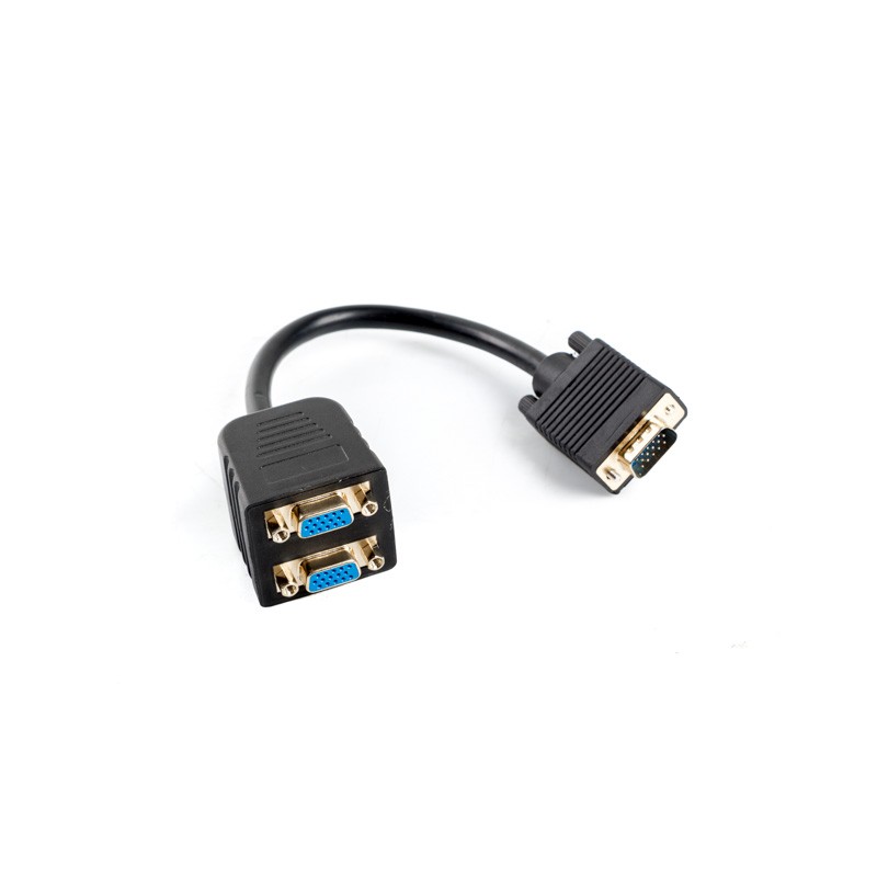 ADAPTADOR LANBERG VGA-VGA X2 20CM