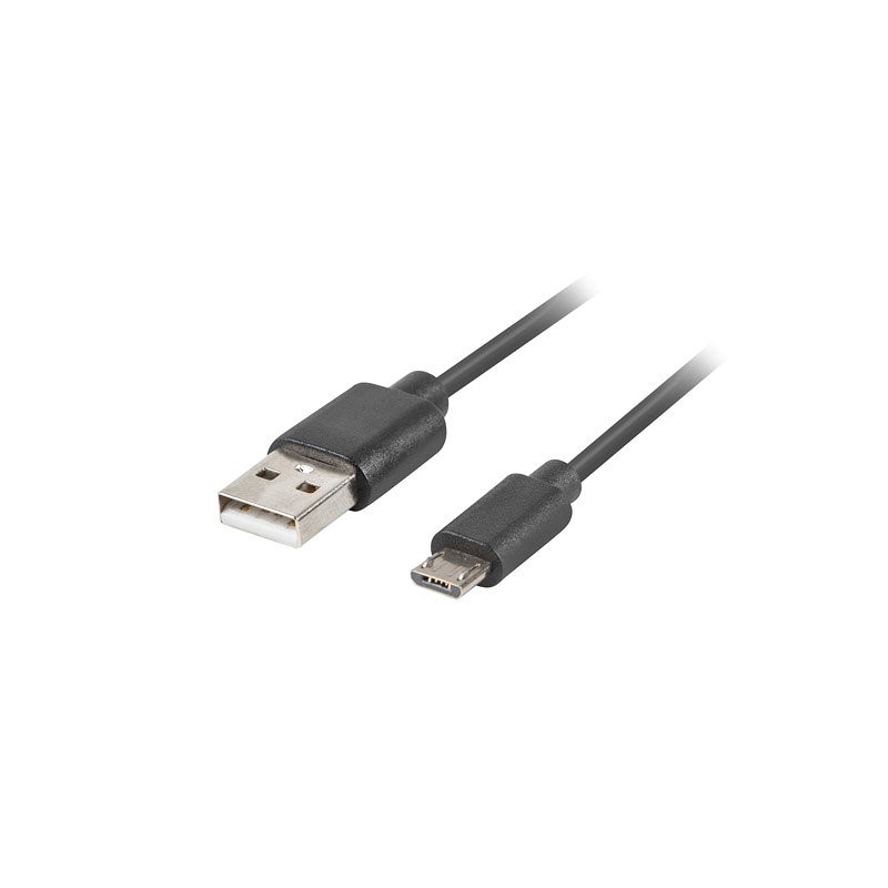 CABLE USB LANBERG 2-0 MACHO-MICRO USB MACHO QUICK CHARGE 3-0 1-8M NEGRO