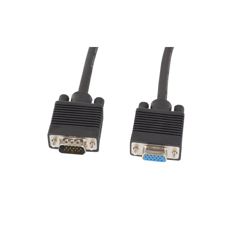 CABLE VGA LANBERG MACHO HEMBRA FERRITA NEGRO 5 M
