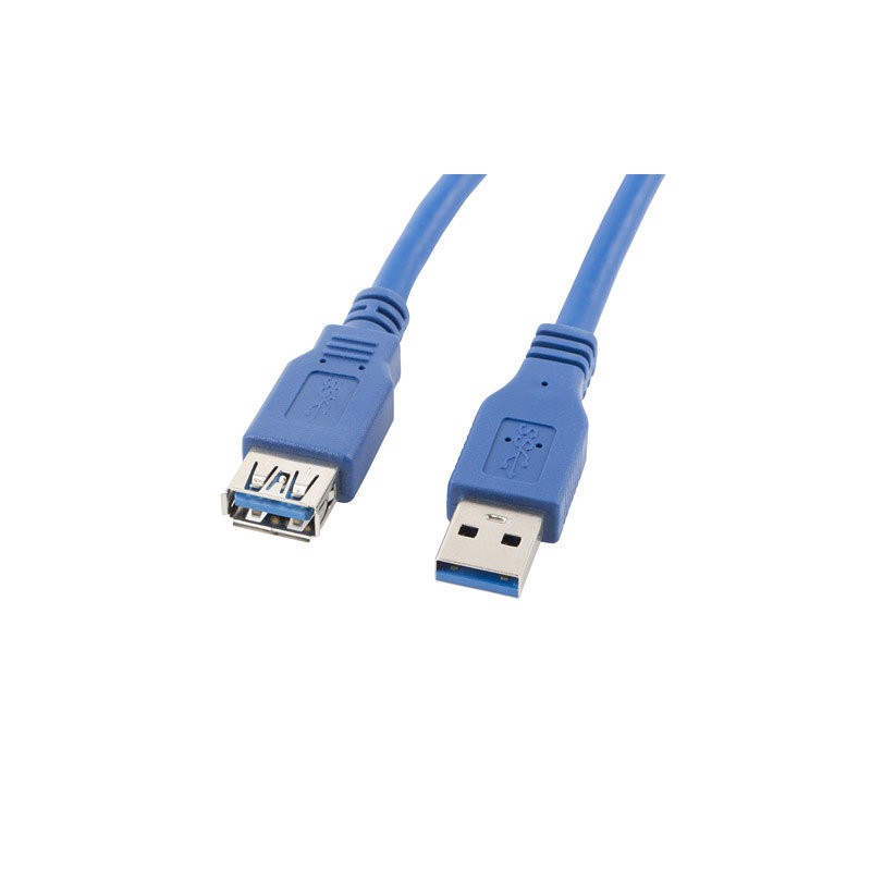 CABLE ALARGADOR LANBERG USB 3-0 MACHO HEMBRA 1-8M AZUL