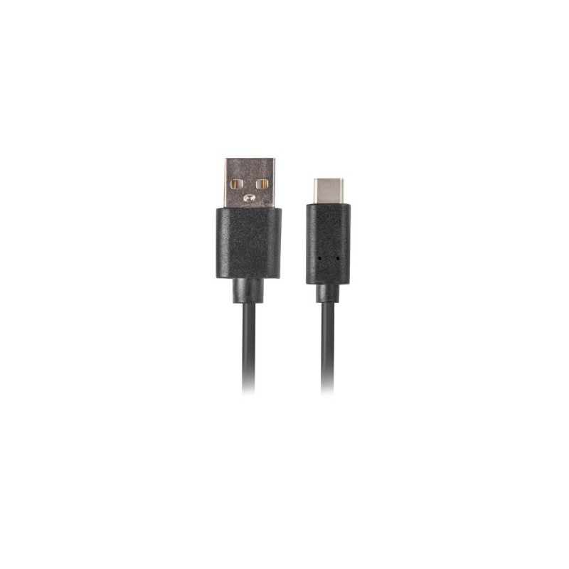 CABLE USB LANBERG 2-0 MACHO-USB C MACHO QUICK CHARGE 3-0 0-5M NEGRO