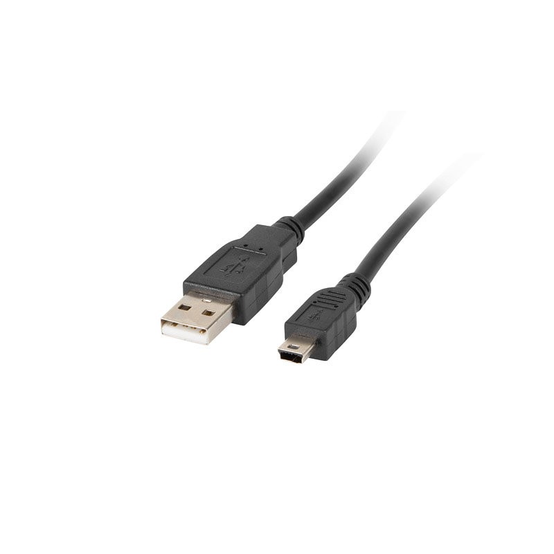 CABLE USB LANBERG 2-0 MACHO-MINI USB MACHO 1-8M NEGRO