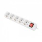 REGLETA LANBERG 5 TOMAS SCHUKO CON PROTECION BLANCA 3M