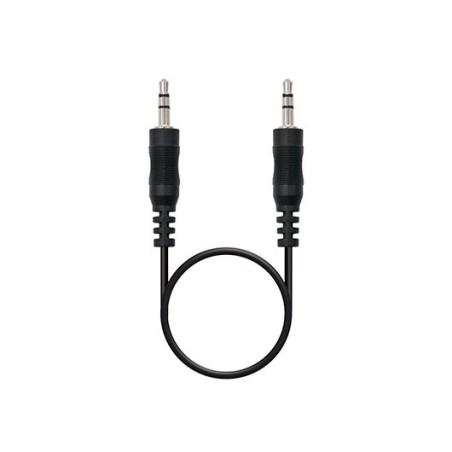 Cable Estéreo Nanocable 10-24-0103- Jack 3-5 Macho - Jack 3-5 Macho- 3m- Negro