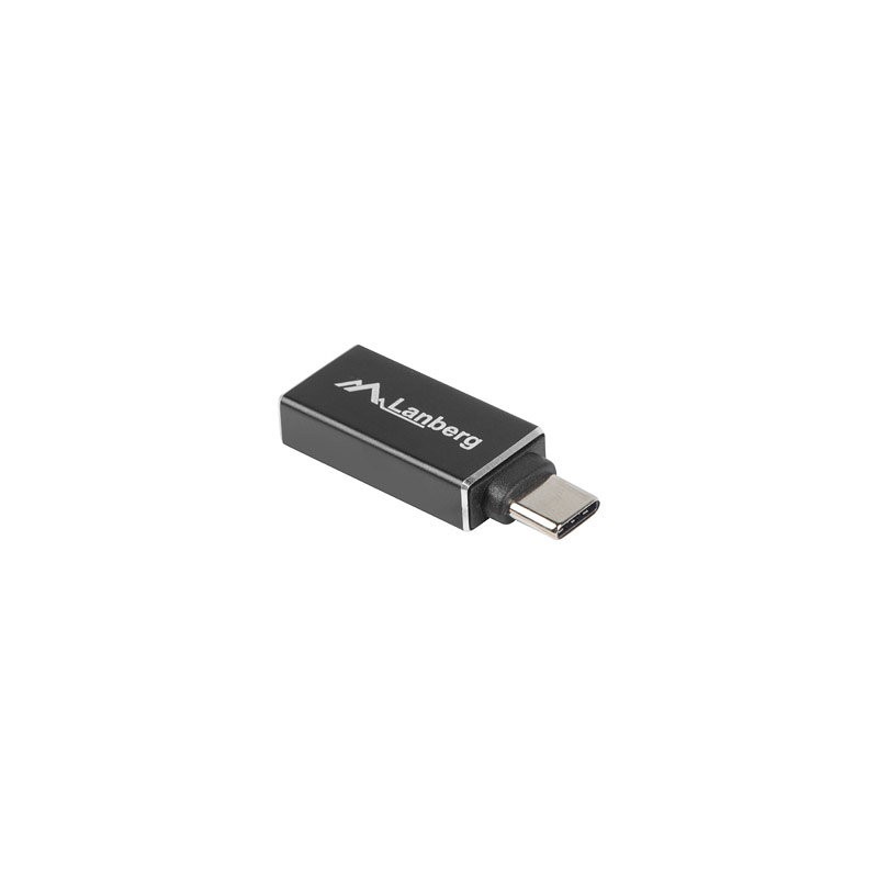 ADAPTADOR USB LANBERG USB-C M 3-1 A USB-A H OTG NEGRO