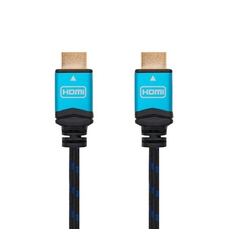 Cable HDMI 2-0 4K Nanocable 10-15-1602- HDMI Macho - HDMI Macho- 1-5m- Negro- Naranja