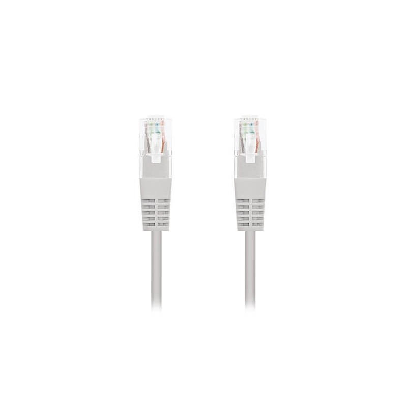 Cable de Red RJ45 UTP Nanocable 10-20-0400-L25 Cat-6- 25cm- Gris