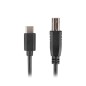 CABLE LANBERG USB C MACHO A USB B 2-0 MACHO 3M NEGRO