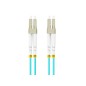 CABLE DE FIBRAOPTICA LANBERG 3M MULTI LC-UPC-LC-UPC DUPLEX OM3 50-125 LSZH AZUL