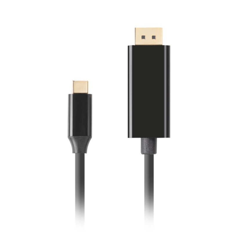 CABLE USB-C A DISPLAYPORT LANBERG MACHO-MACHO 1-0M 4K 60HZ NEGRO