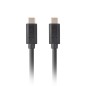 CABLE USB-C LANBERG 3-1 GEN 2 MACHO-MACHO 10GB-S PD100W 1M NEGRO