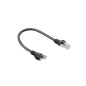 CABLE RED LANBERG LATIGUILLO CAT-6 FTP 0-25M NEGRO FLUKE PASSED